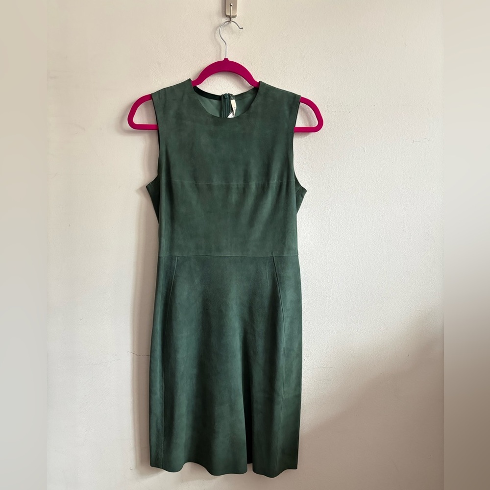 Old Celine (Phoebe philo era) deep aqua suede jumper. Size 40. Fits US S.